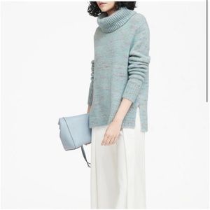 Banana Republic confetti wool blend turtleneck